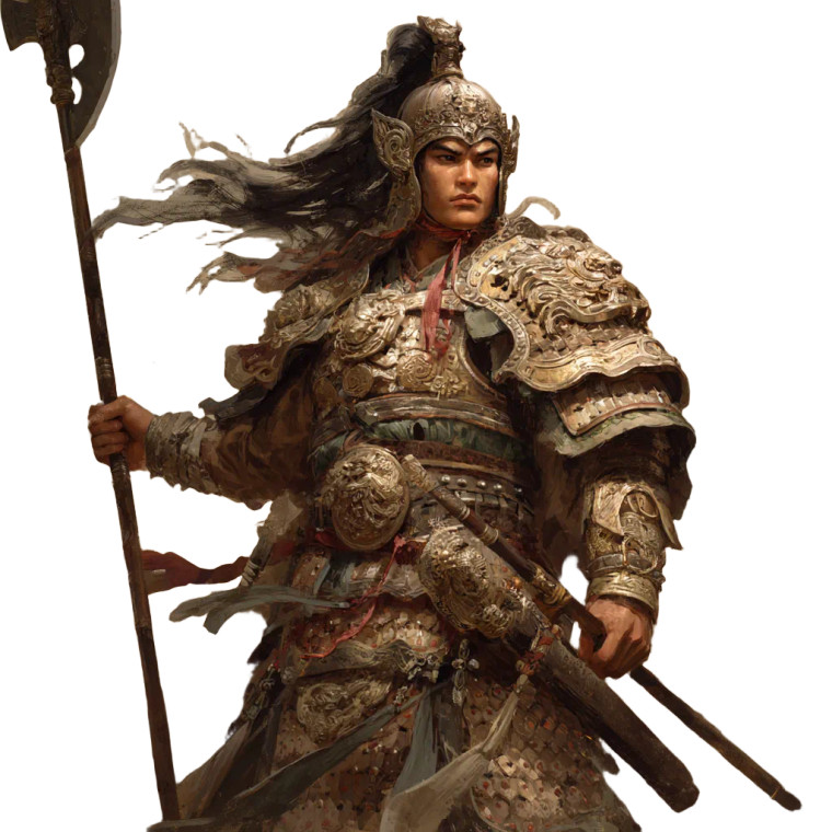 Heroic Chinese Warrior V5 Vinyl Car Decal Sticker – Waterproof & UV-Resistant 6.826666666666667"