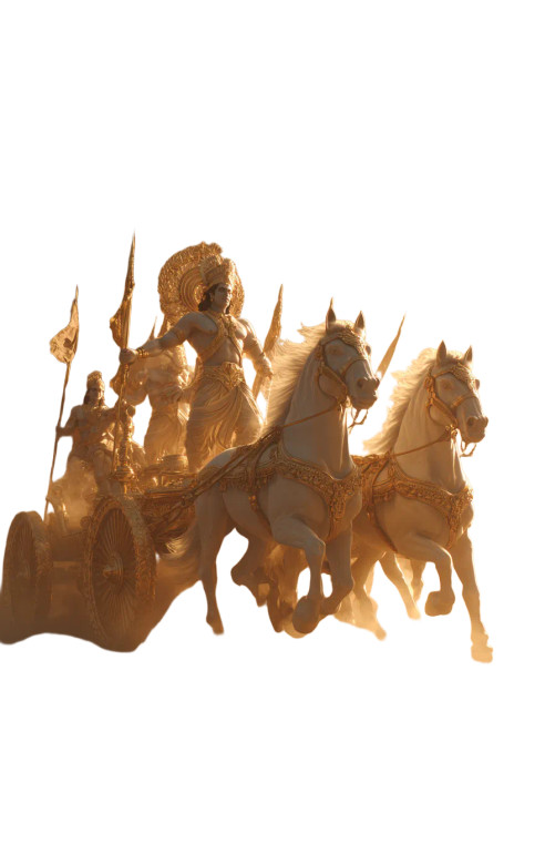 Lord Krishna Charioteer Vinyl Car Decal Sticker – Waterproof & UV-Resistant 4.533333333333333"