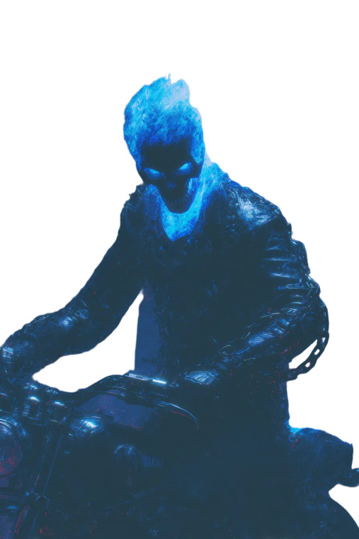 Ghost Rider Portrait V3 Vinyl Car Decal Sticker – Waterproof & UV-Resistant 4.4