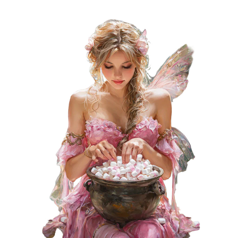 Pink Fairy Hug Vinyl Car Decal Sticker – Waterproof & UV-Resistant 3.4133333333333336"