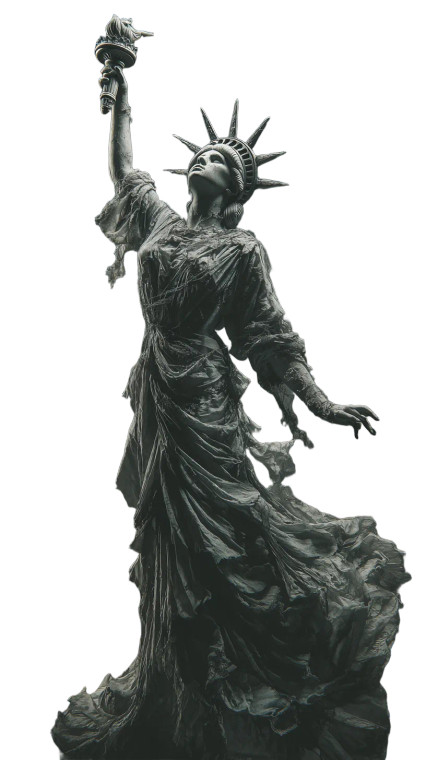 Moody Liberty Dancer Vinyl Car Decal Sticker – Waterproof & UV-Resistant 9.706666666666667"
