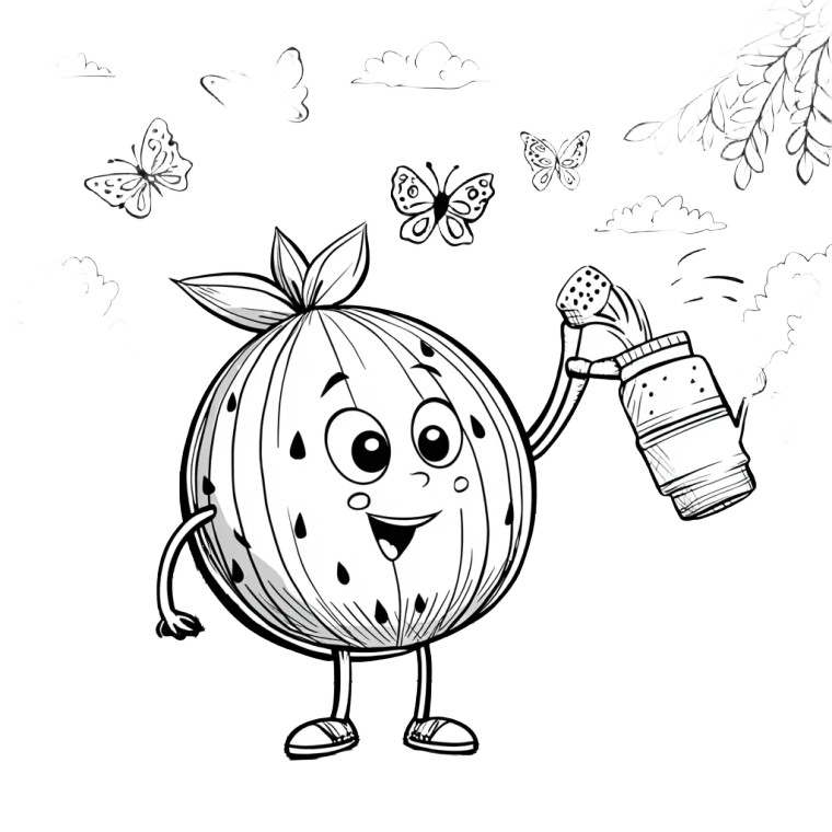 Watermelon Gardener Vinyl Car Decal Sticker – Waterproof & UV-Resistant 3.4133333333333336"