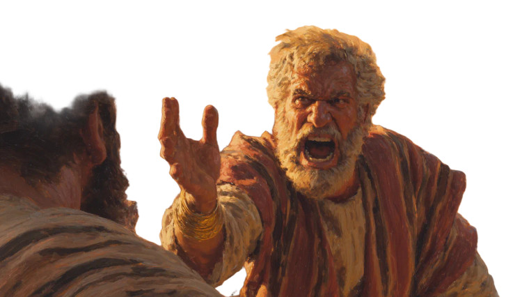 Moses In Desert Vinyl Car Decal Sticker – Waterproof & UV-Resistant 2.72"