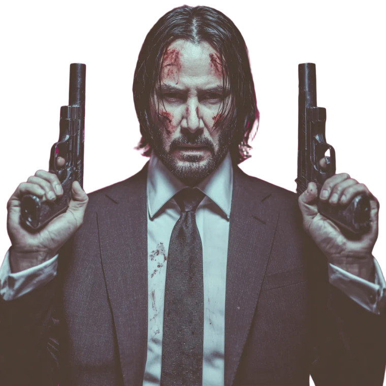 Badass John Wick Vinyl Car Decal Sticker – Waterproof & UV-Resistant 3.4133333333333336"