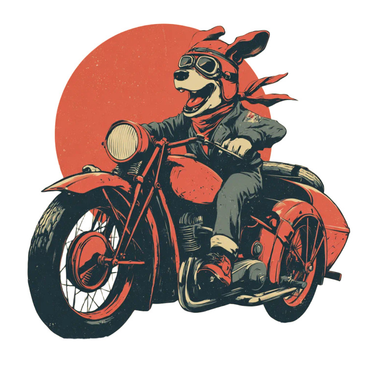 Retro Motorcycle Logo Vinyl Car Decal Sticker – Waterproof & UV-Resistant 6.826666666666667"