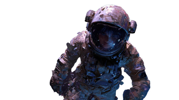 Drifting Astronaut Vinyl Car Decal Sticker – Waterproof & UV-Resistant 2.72"