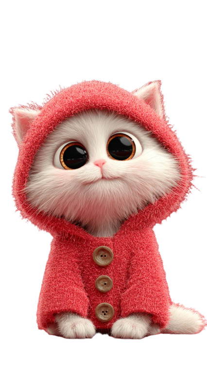 Fluffy Kitten Coat Vinyl Car Decal Sticker – Waterproof & UV-Resistant 4.8533333333333335"