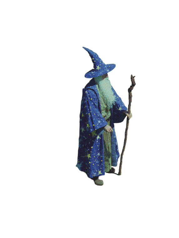 Medieval Magician Monk Vinyl Car Decal Sticker – Waterproof & UV-Resistant 8.213333333333333"