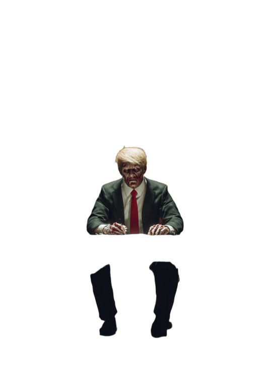Zombie Politician Vinyl Car Decal Sticker – Waterproof & UV-Resistant 4.373333333333333"