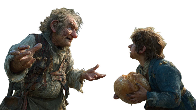 Debating Hobbits At Mill Vinyl Car Decal Sticker – Waterproof & UV-Resistant 2.72"