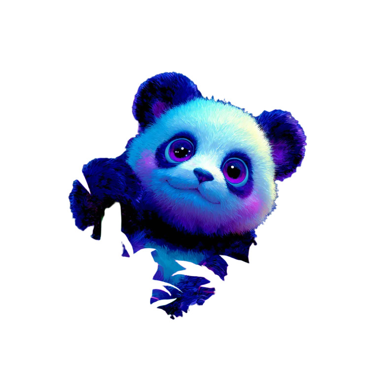 Magical Panda Vinyl Car Decal Sticker – Waterproof & UV-Resistant 3.4133333333333336"