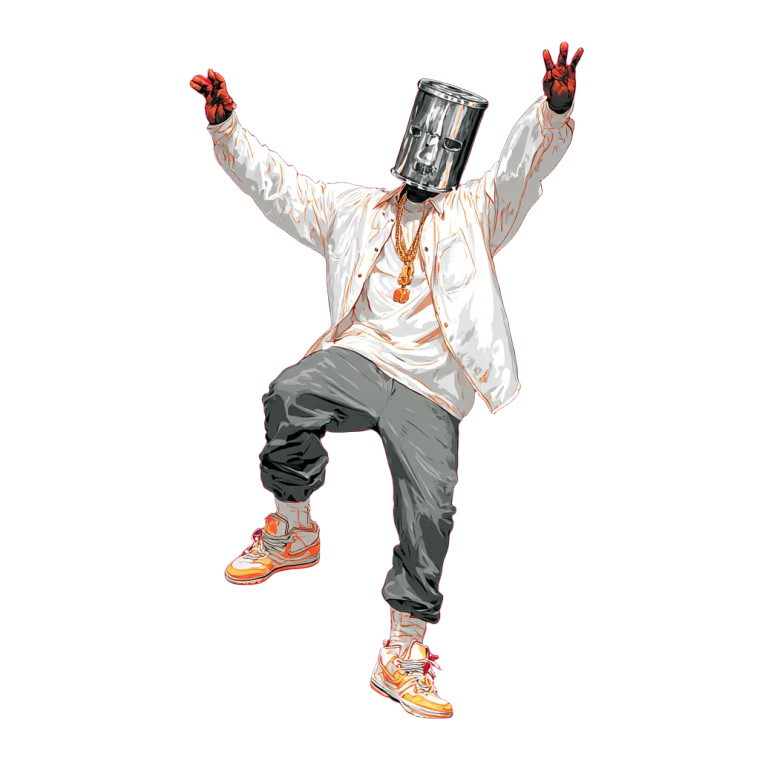 Kanye Tin Dance Vinyl Car Decal Sticker – Waterproof & UV-Resistant 3.4133333333333336"