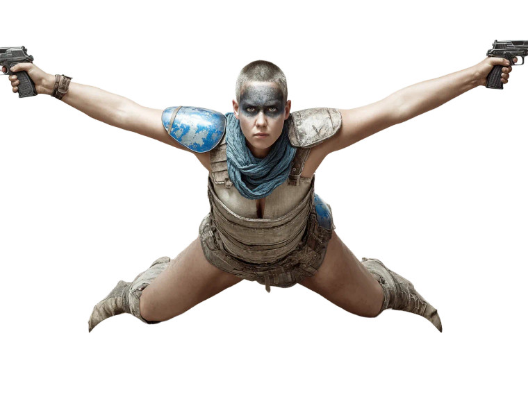 Fierce Warrior Woman V9 Vinyl Car Decal Sticker – Waterproof & UV-Resistant 6.1866666666666665"