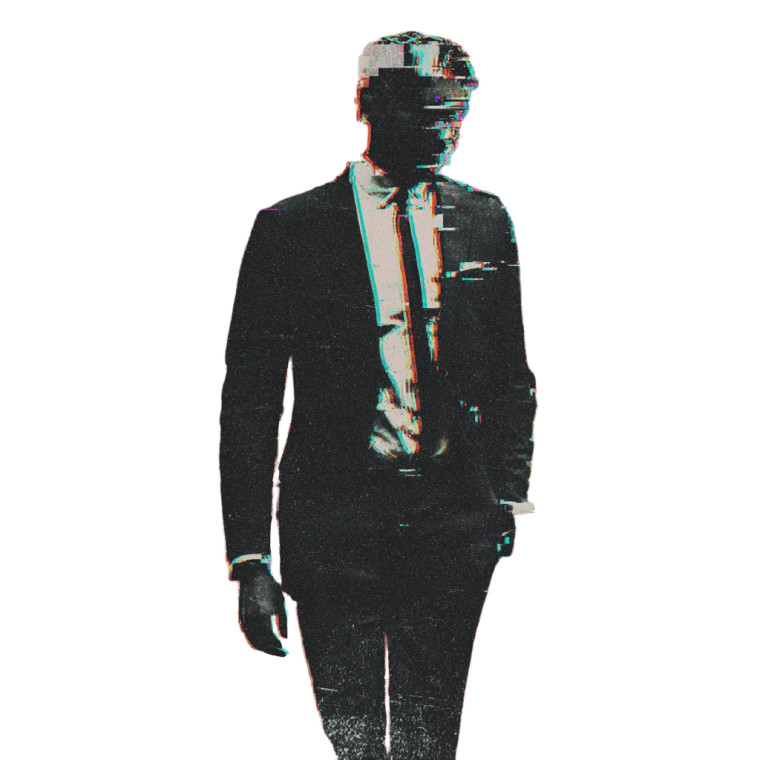 Glitch Suit Man Vinyl Car Decal Sticker – Waterproof & UV-Resistant 6.826666666666667"