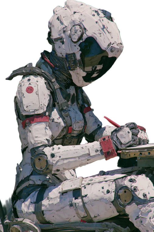 Bored Astronaut Vinyl Car Decal Sticker – Waterproof & UV-Resistant 8.96"