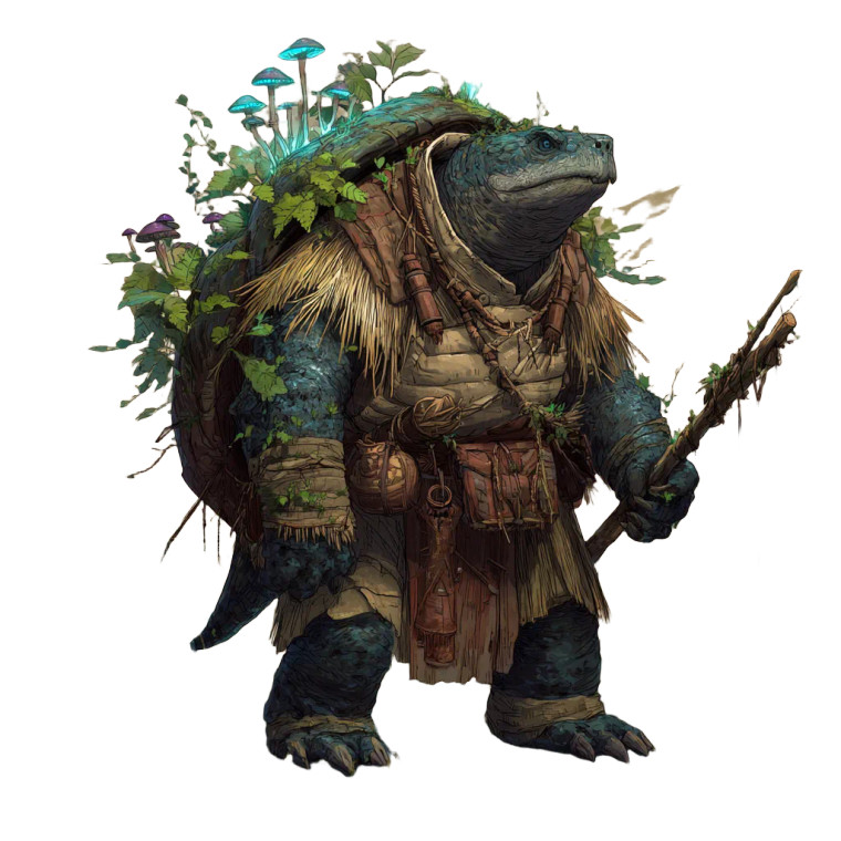 Swamp Tortle Druid Vinyl Car Decal Sticker – Waterproof & UV-Resistant 6.826666666666667"