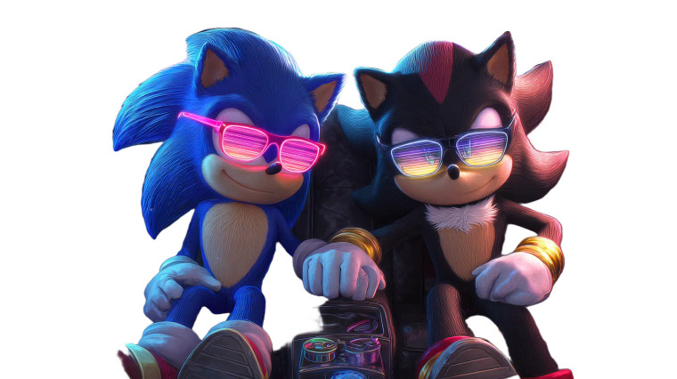Sonic And Shadow V3 Vinyl Car Decal Sticker – Waterproof & UV-Resistant 2.72"