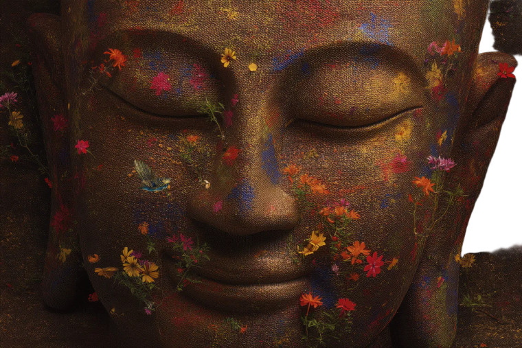 Abstract Lifelike Buddha Vinyl Car Decal Sticker – Waterproof & UV-Resistant 5.97333333333333
