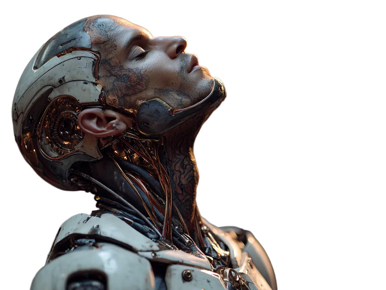 Cyborg Hybrid Exaltation Vinyl Car Decal Sticker – Waterproof & UV-Resistant 6.1866666666666665"