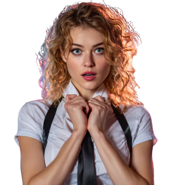 Scared Waitress Vinyl Car Decal Sticker – Waterproof & UV-Resistant 3.4133333333333336" Scared Waitress Vinyl Car Decal Sticker – Waterproof & UV-Resistant 3.4133333333333336"