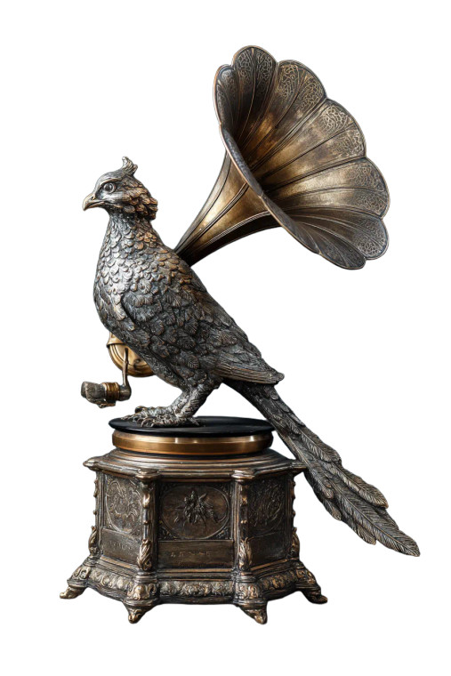 Vintage Eagle Gramophone Vinyl Car Decal Sticker – Waterproof & UV-Resistant 4.4
