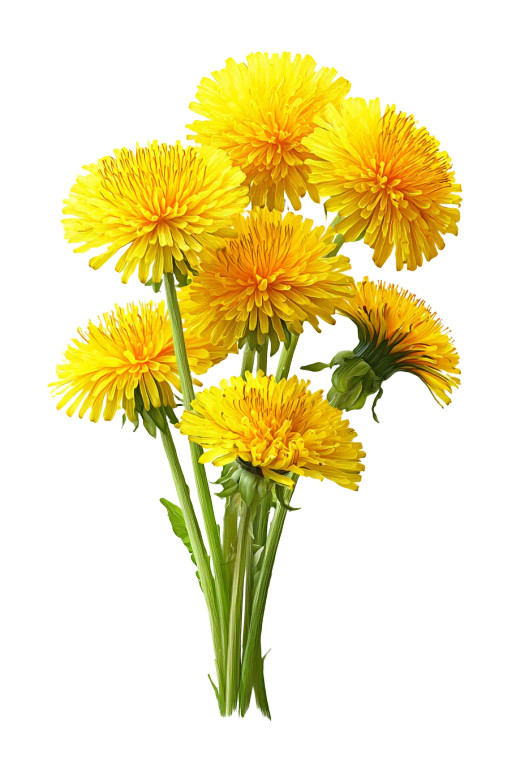Yellow Dandelion Bouquet Vinyl Car Decal Sticker – Waterproof & UV-Resistant 4.4