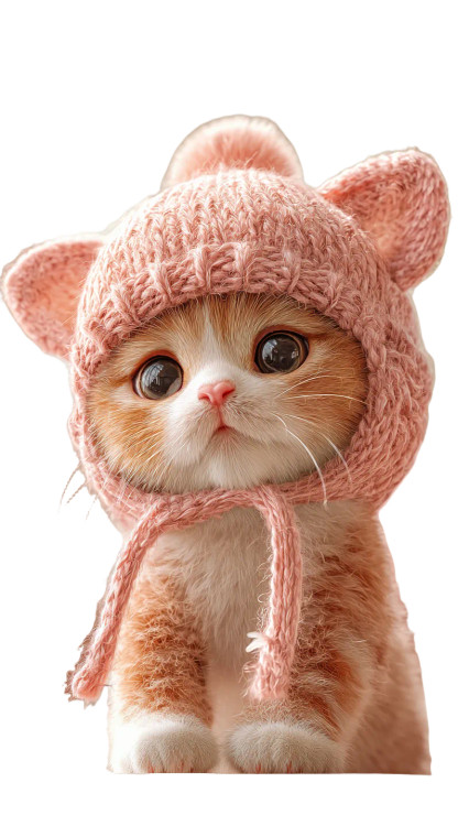 Cute Kitten Portrait V2 Vinyl Car Decal Sticker – Waterproof & UV-Resistant 4.8533333333333335"