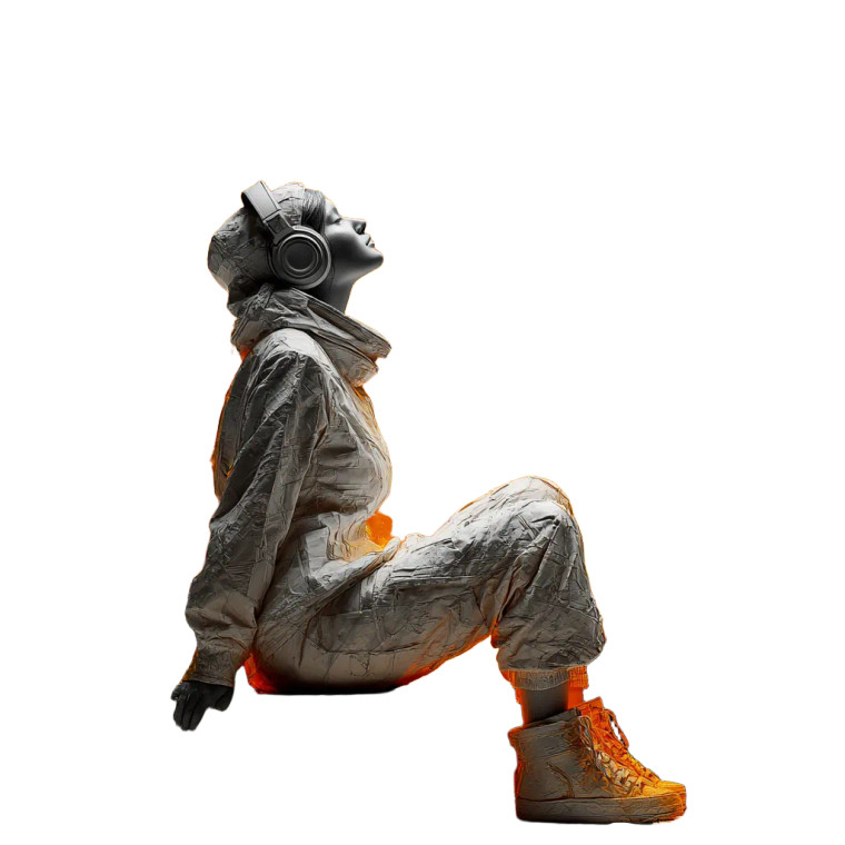 Plaster Moon Woman Vinyl Car Decal Sticker – Waterproof & UV-Resistant 3.4133333333333336"