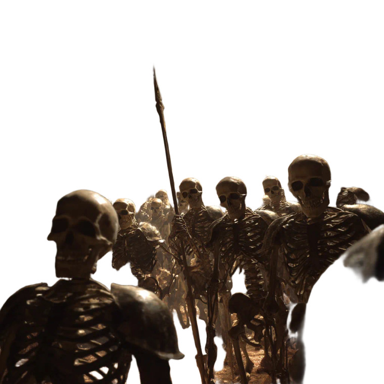 Undead Skeleton Army Vinyl Car Decal Sticker – Waterproof & UV-Resistant 3.4133333333333336"