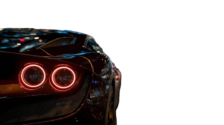 Blurred Ferrari Taillights Vinyl Car Decal Sticker – Waterproof & UV-Resistant 5.4