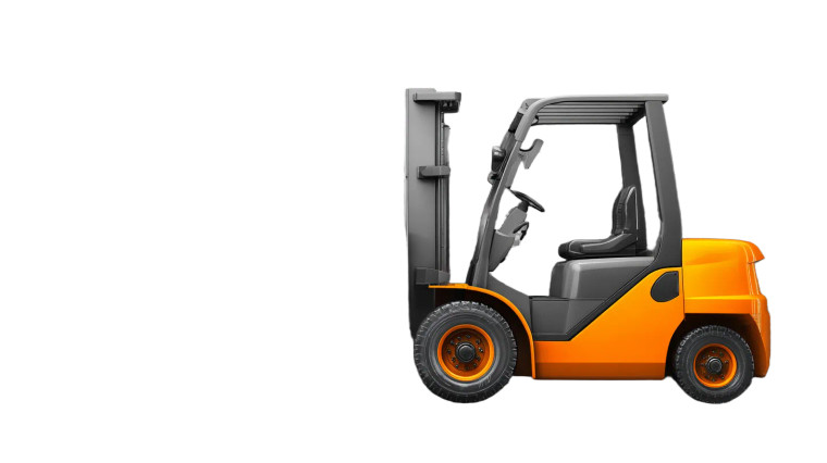 Industrial Forklift Vinyl Car Decal Sticker – Waterproof & UV-Resistant 2.72"