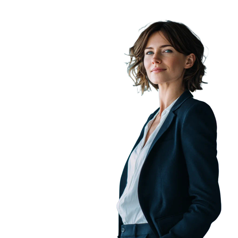 Confident Businesswoman V37 Vinyl Car Decal Sticker – Waterproof & UV-Resistant 6.826666666666667"