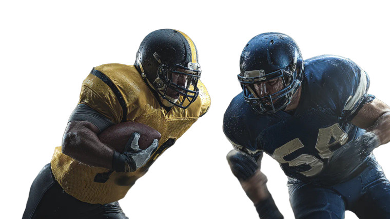 Football Clash Vinyl Car Decal Sticker – Waterproof & UV-Resistant 5.4