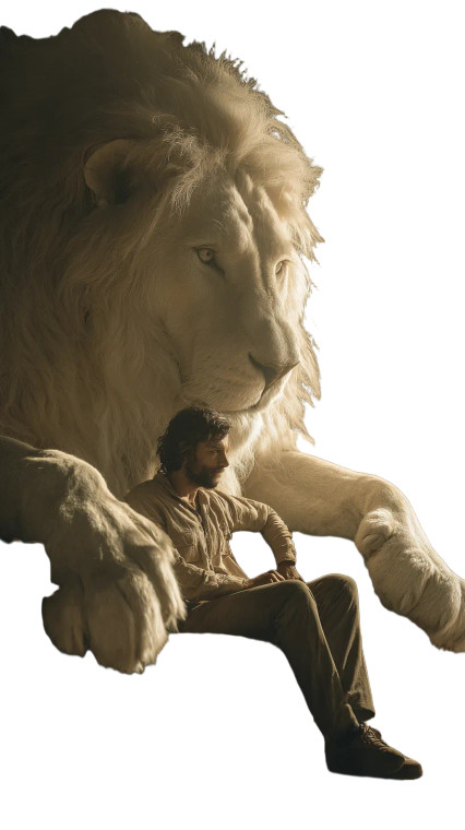 Mythical Lion Emergence Vinyl Car Decal Sticker – Waterproof & UV-Resistant 9.706666666666667"