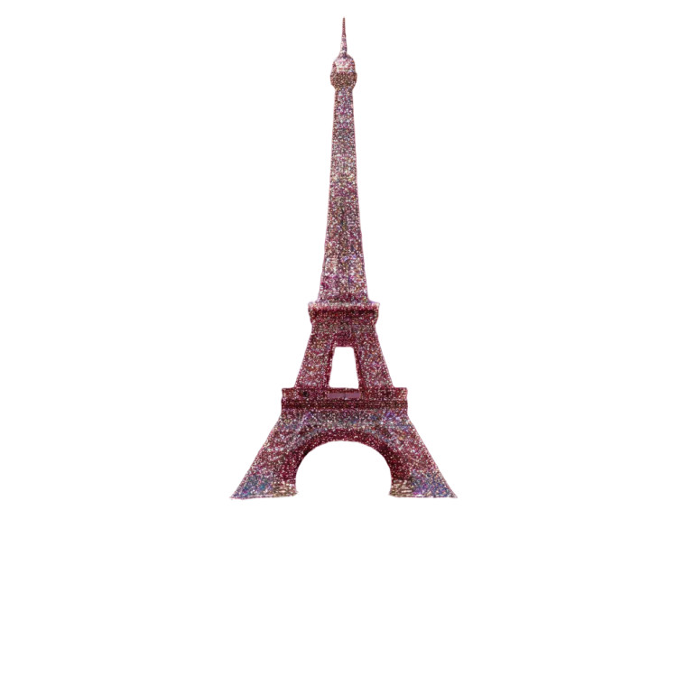 Glowing Eiffel Design Vinyl Car Decal Sticker – Waterproof & UV-Resistant 3.4133333333333336"