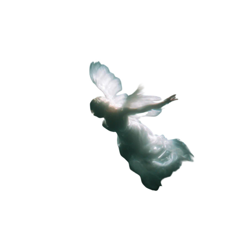 Glowing Angel Descent Vinyl Car Decal Sticker – Waterproof & UV-Resistant 6.826666666666667"