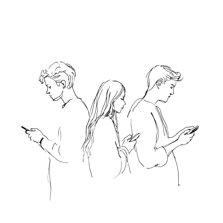 Smartphone Observers Vinyl Car Decal Sticker – Waterproof & UV-Resistant 3.4133333333333336"