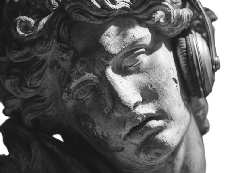 Antique Statue Party Vinyl Car Decal Sticker – Waterproof & UV-Resistant 6.1866666666666665"