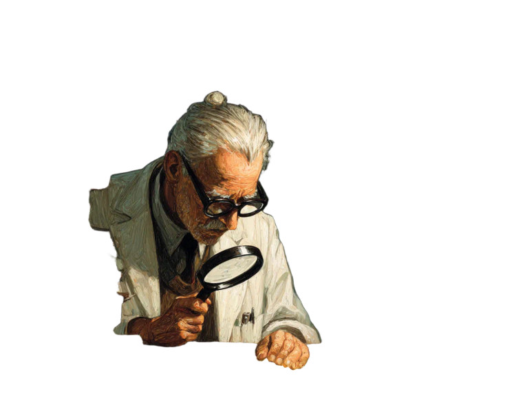 Studious Old Man Vinyl Car Decal Sticker – Waterproof & UV-Resistant 3.0933333333333333"