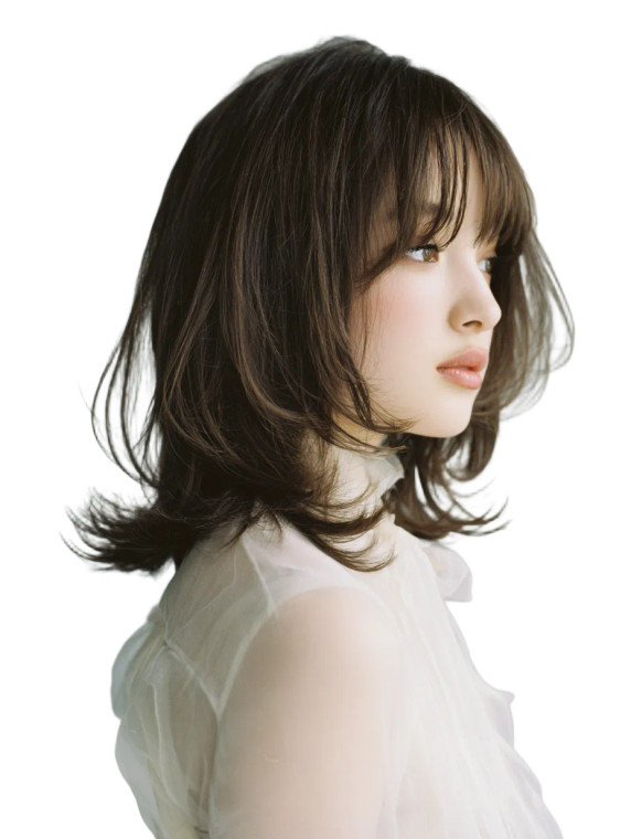 Stylish Layered Hairstyle V2 Vinyl Car Decal Sticker – Waterproof & UV-Resistant 4.1066666666666665"