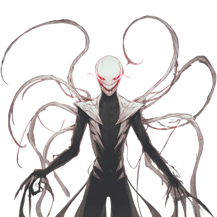 Dark Tentacle Humanoid Vinyl Car Decal Sticker – Waterproof & UV-Resistant 3.4133333333333336"