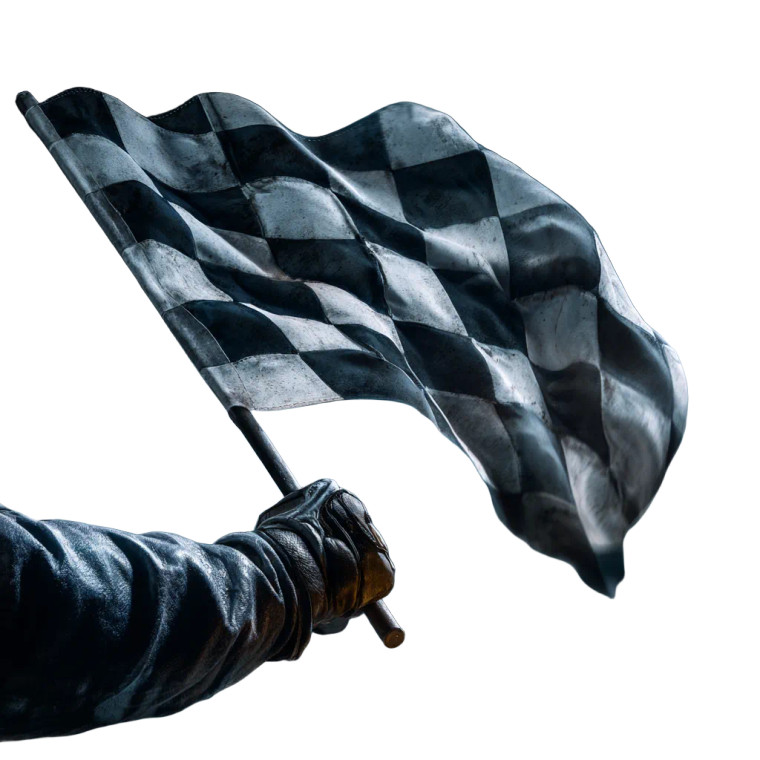 Motogp Flag Wave Vinyl Car Decal Sticker – Waterproof & UV-Resistant 3.4133333333333336"