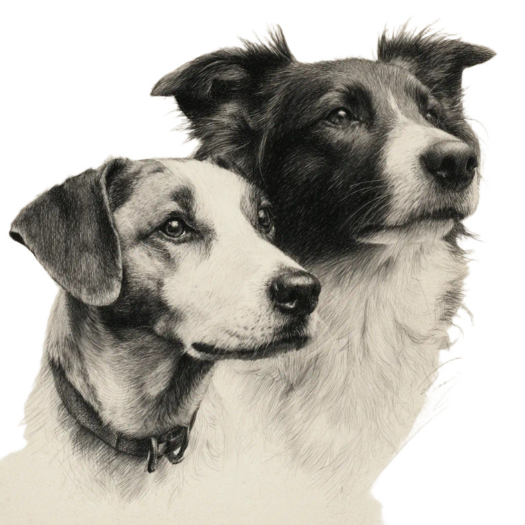 Dogs V5 Vinyl Car Decal Sticker – Waterproof & UV-Resistant 3.4133333333333336"