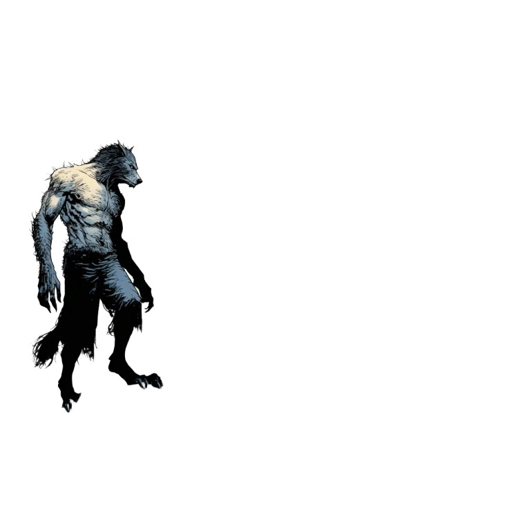 Werewolf On Rock Vinyl Car Decal Sticker – Waterproof & UV-Resistant 3.4133333333333336"