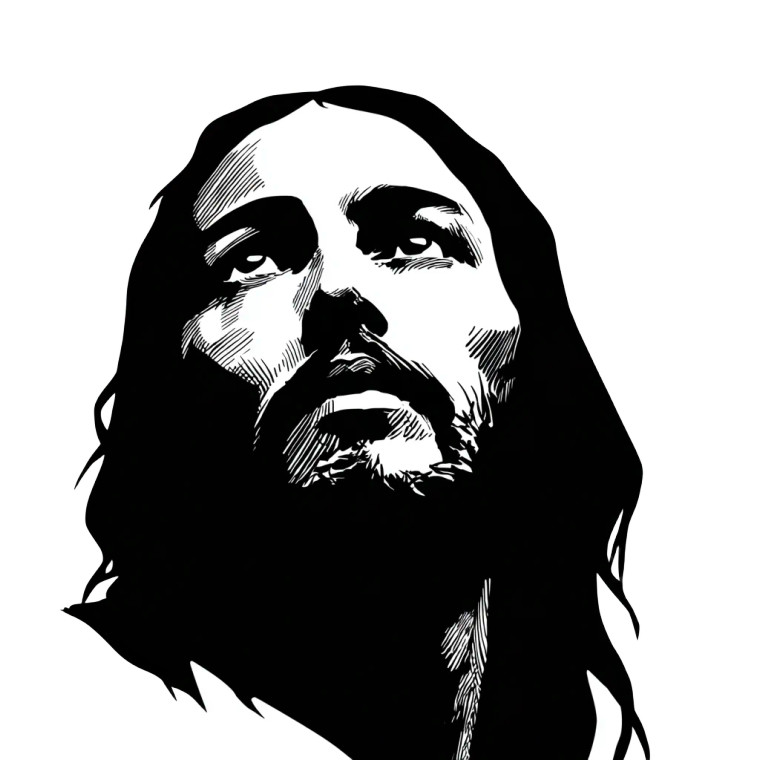 Compassionate Jesus V5 Vinyl Car Decal Sticker – Waterproof & UV-Resistant 6.826666666666667"
