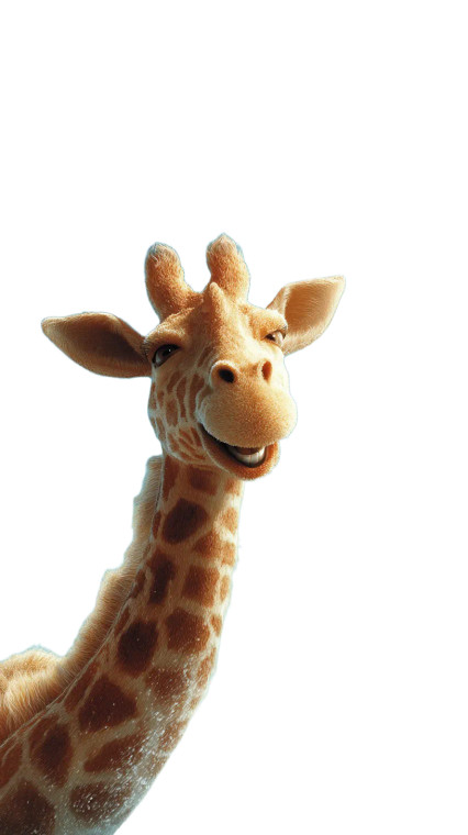 Surfing Giraffe V3 Vinyl Car Decal Sticker – Waterproof & UV-Resistant 9.706666666666667"