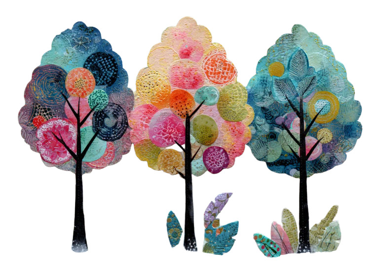 Whimsical Retro Tree Vinyl Car Decal Sticker – Waterproof & UV-Resistant 3.0933333333333333"
