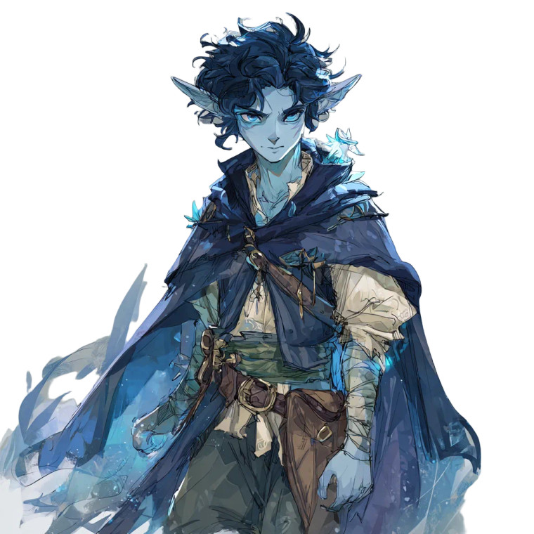 Mischievous Sea-Elf Vinyl Car Decal Sticker – Waterproof & UV-Resistant 3.4133333333333336"