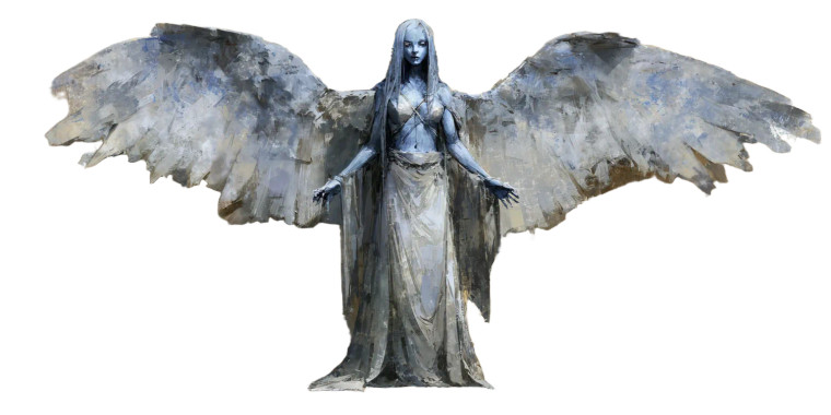 Blue Angel Death Vinyl Car Decal Sticker – Waterproof & UV-Resistant 5.12"