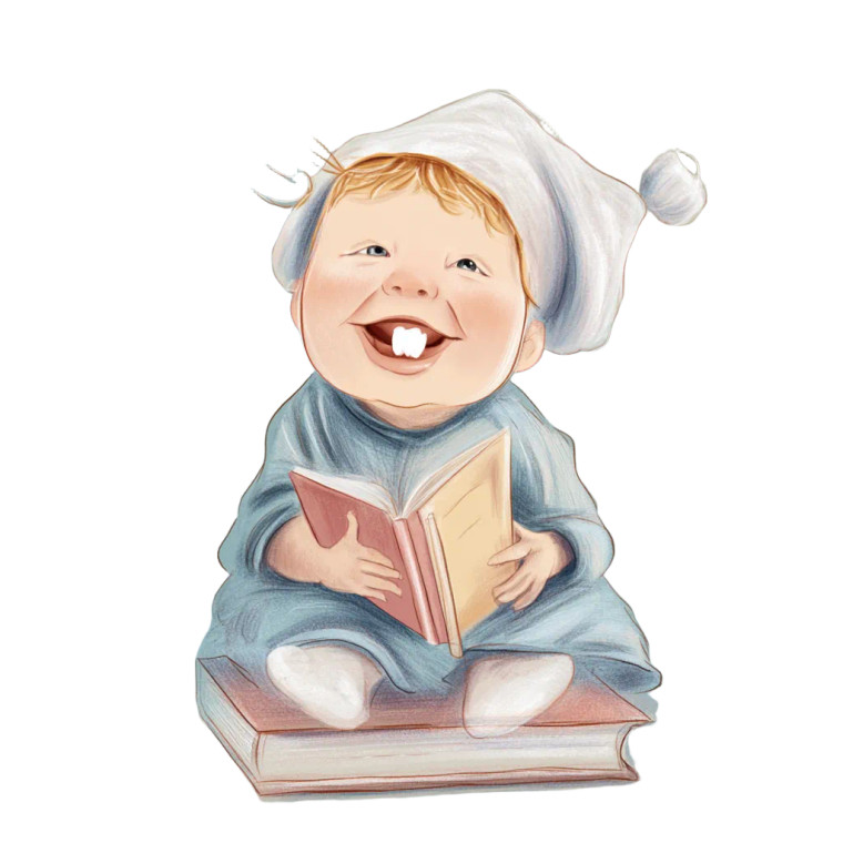 Smiling Blonde Baby V2 Vinyl Car Decal Sticker – Waterproof & UV-Resistant 3.4133333333333336"